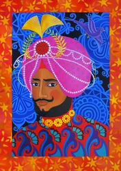 Maharajá con turbante rosa, 2012